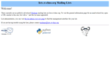 Tablet Screenshot of lists.st-elmo.org